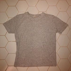 White and grey striped t-shirt